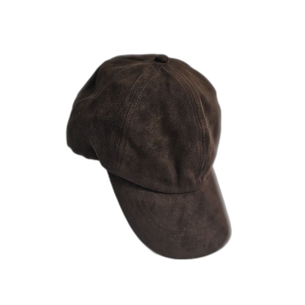 Weatherproof Brown Faux Suede Baseball Cap Adjustable Strap Hat
